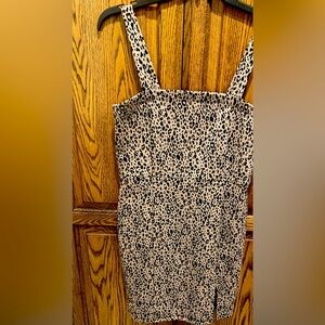 Forever 21 animal print Pinafore dress